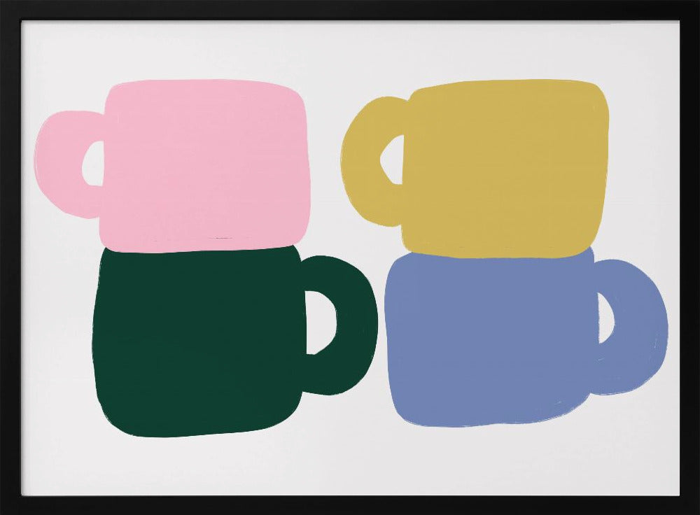 Bunte Kaffeetassen | Poster
