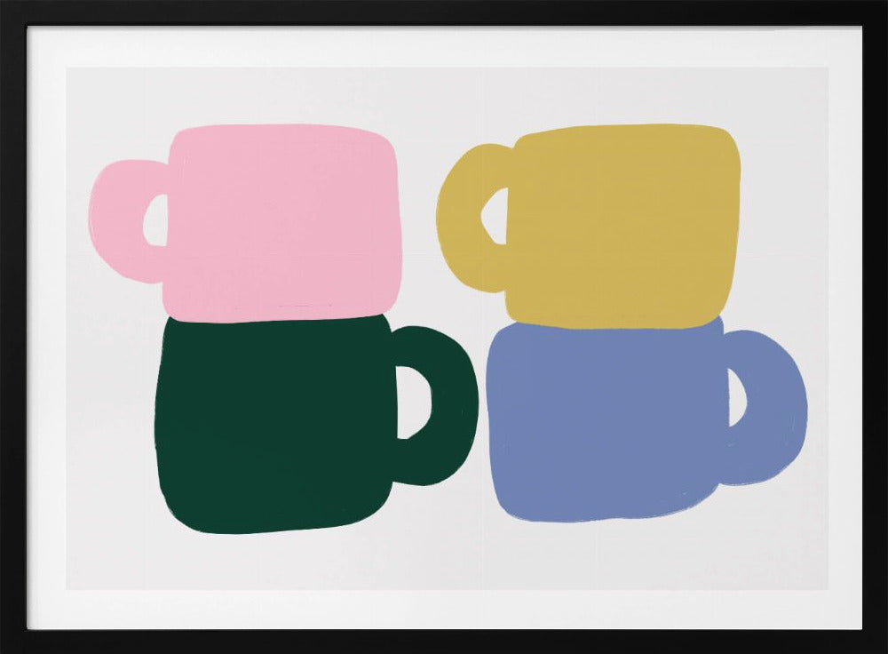 Bunte Kaffeetassen | Poster