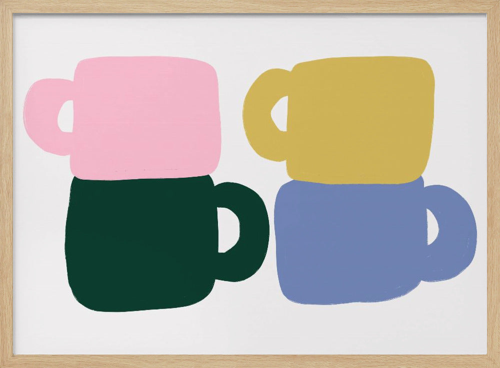 Bunte Kaffeetassen | Poster