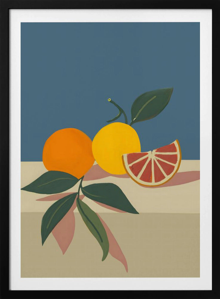 Orange und gelbe Zitrusfrüchte | Poster