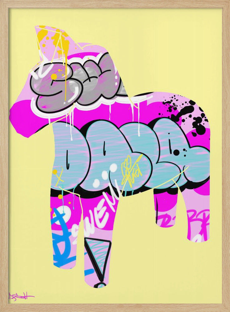 Dalapferd im Graffiti-Stil | Poster