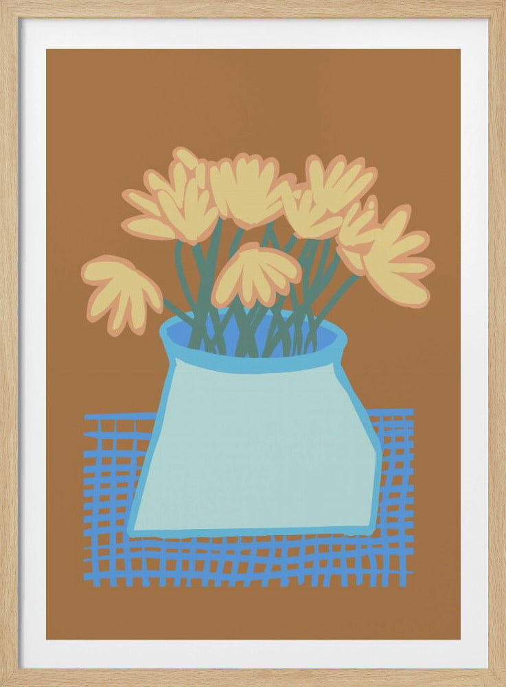 Gänseblümchen in der Vase | Poster