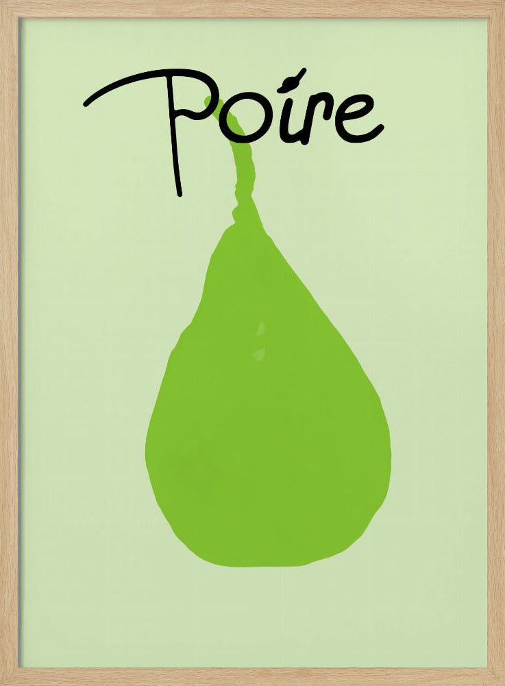 Grüne Birnenfreude | Poster