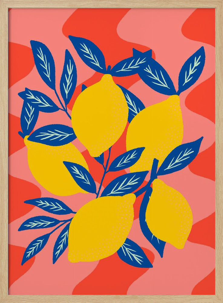 Lebhafter Zitronen-Explosion | Poster