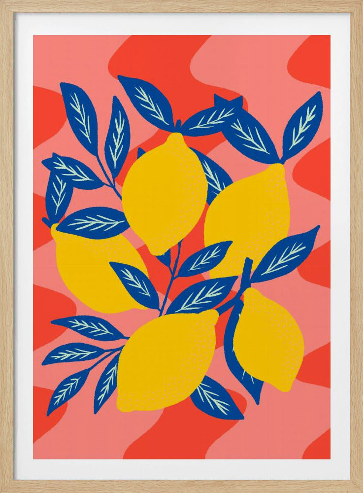 Lebhafter Zitronen-Explosion | Poster