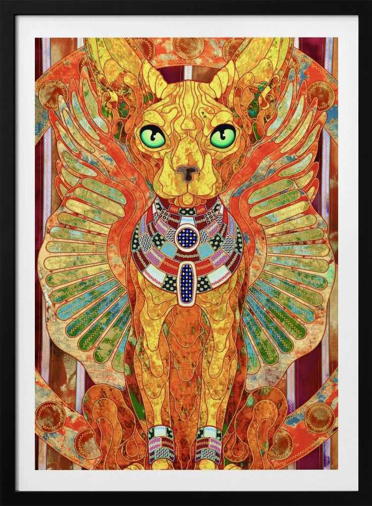 Stilisierte Sphinxkatze | Poster