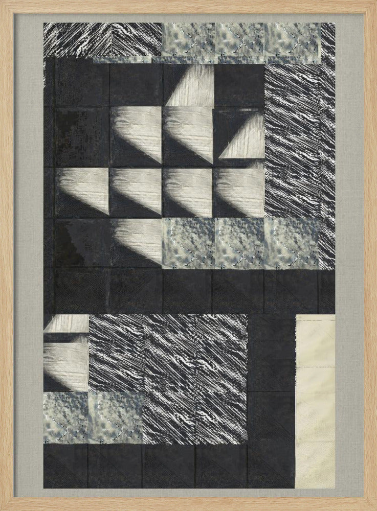 Geometrische Muster und strukturierte Fliesen | Poster