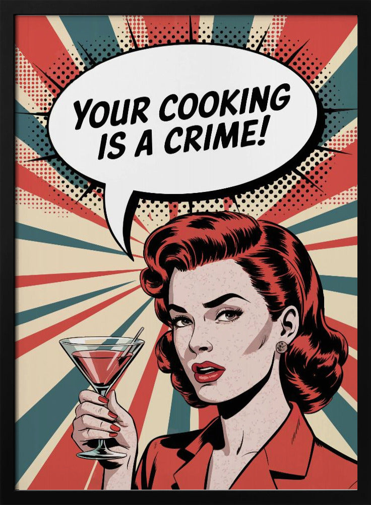 Retro-Kulinarischer Braten | Poster