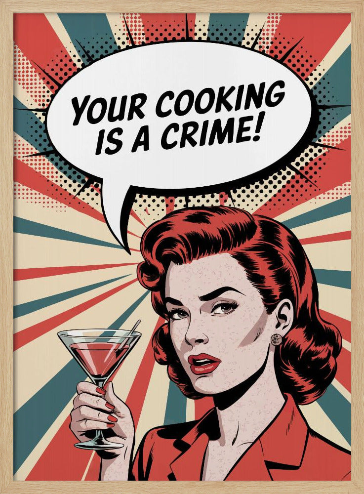 Retro-Kulinarischer Braten | Poster