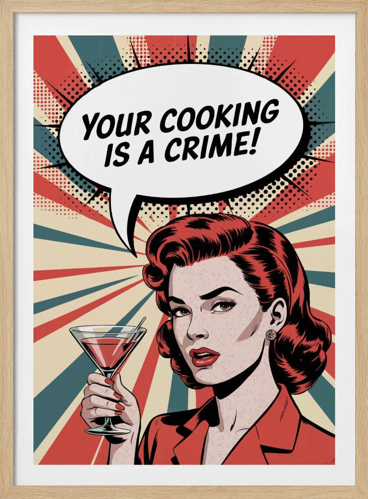 Retro-Kulinarischer Braten | Poster