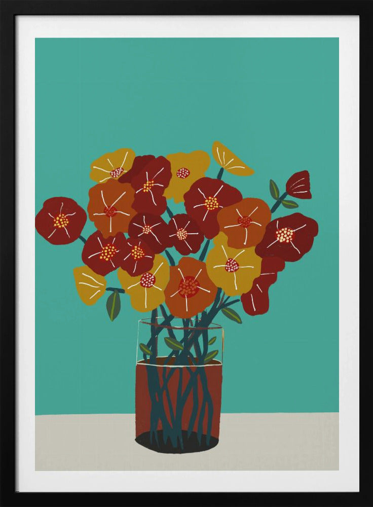 Blumen in der Vase | Poster