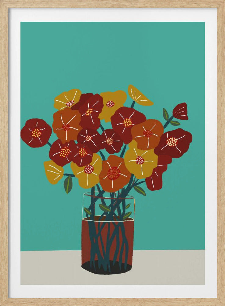 Blumen in der Vase | Poster