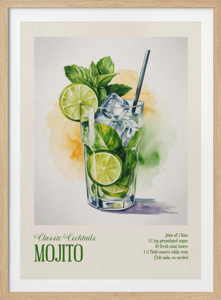 Klassische Cocktails - Mojito | Poster