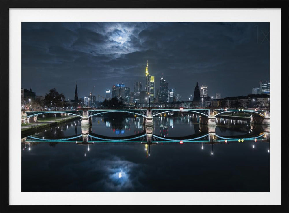 Frankfurt bei Vollmond | Poster