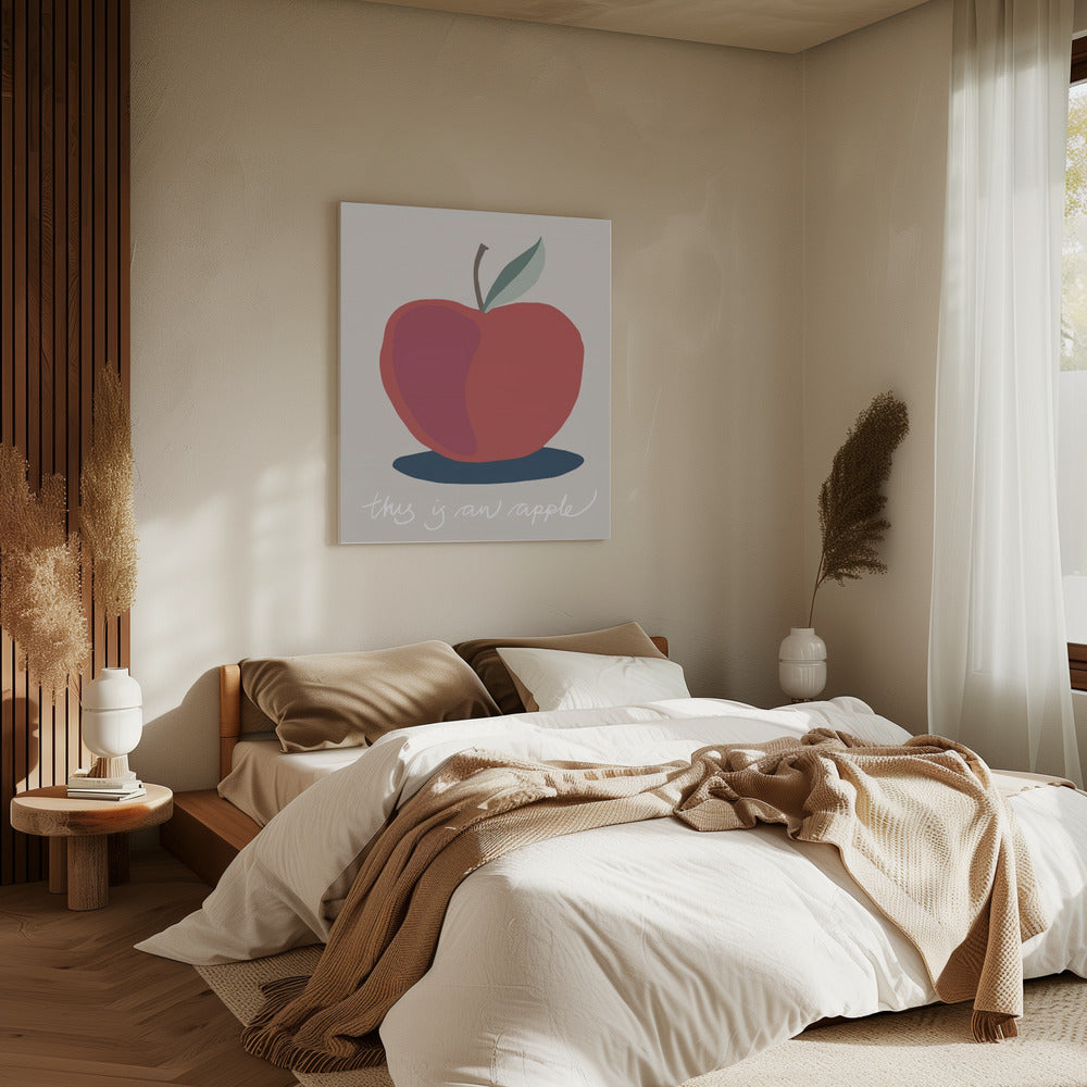 Das ist ein Apfel | Leinwand
