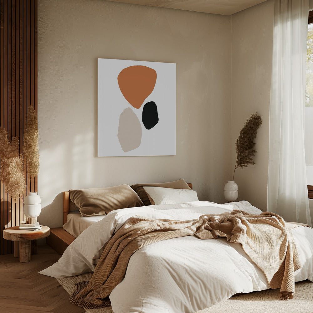 Organic Shapes in Earthy Tones | Canvas