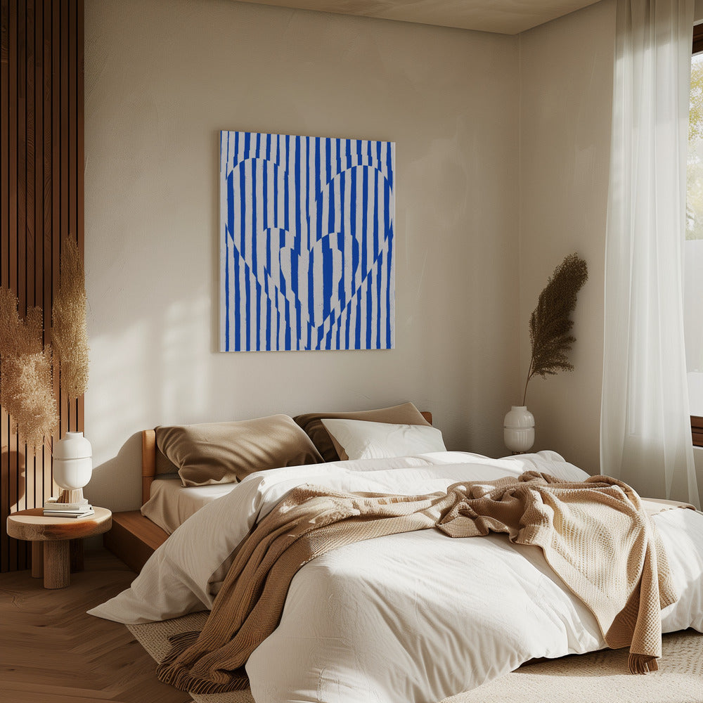 Heartbeat Stripes | Canvas