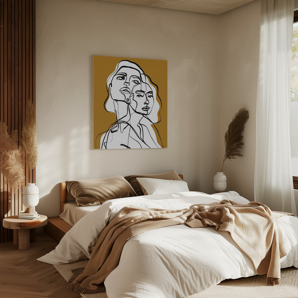 Interwoven Faces | Canvas