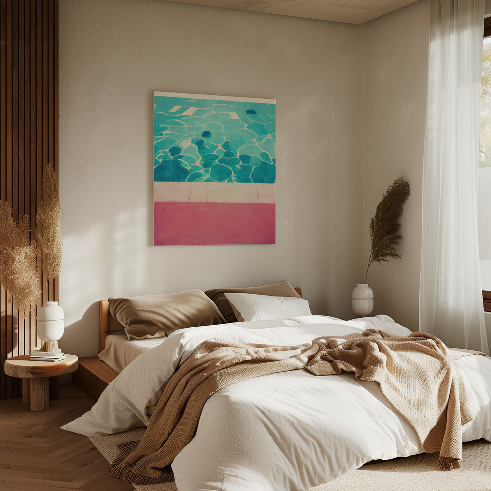 Ruhiger Poolrand | Leinwand
