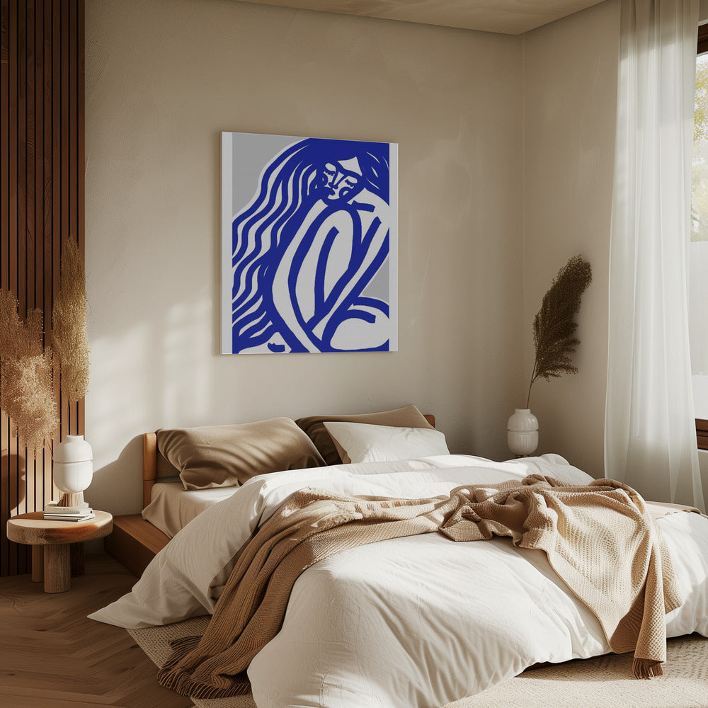 Blaue Konturen | Leinwand