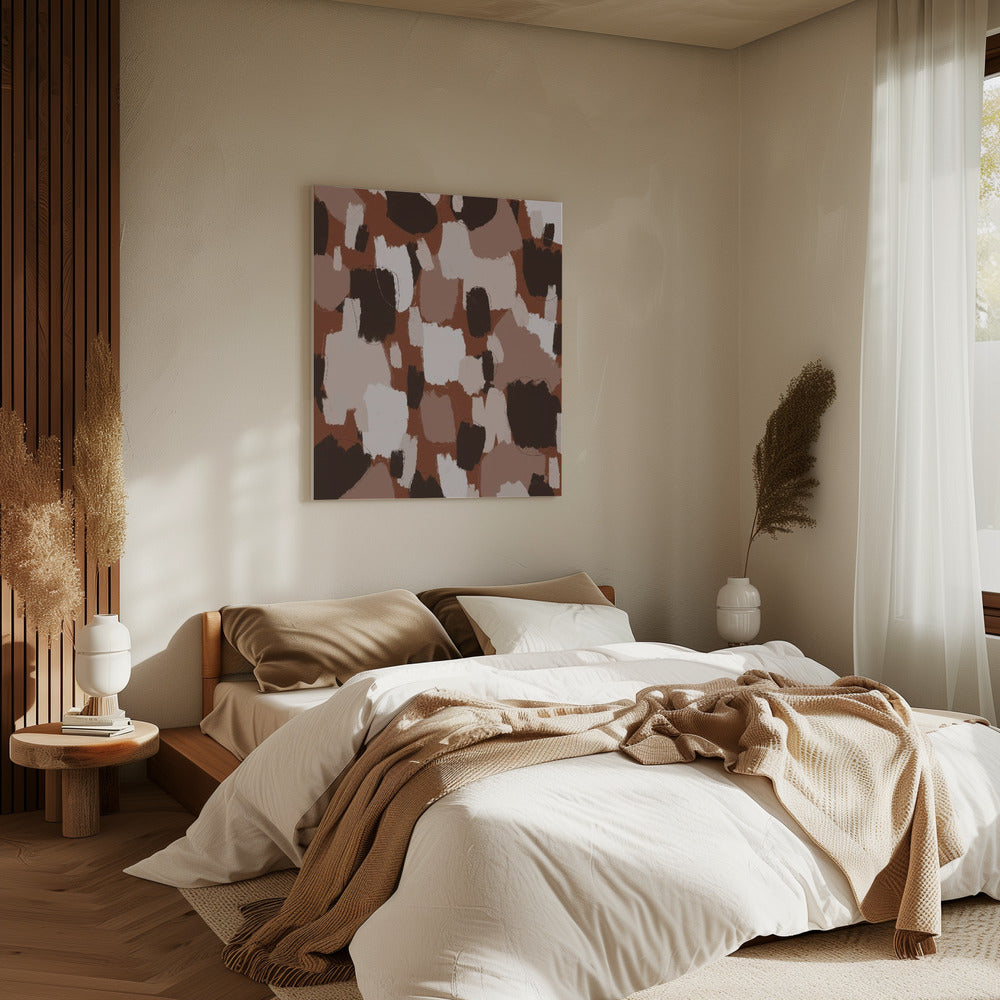 Earthy Brush Strokes | Canvas