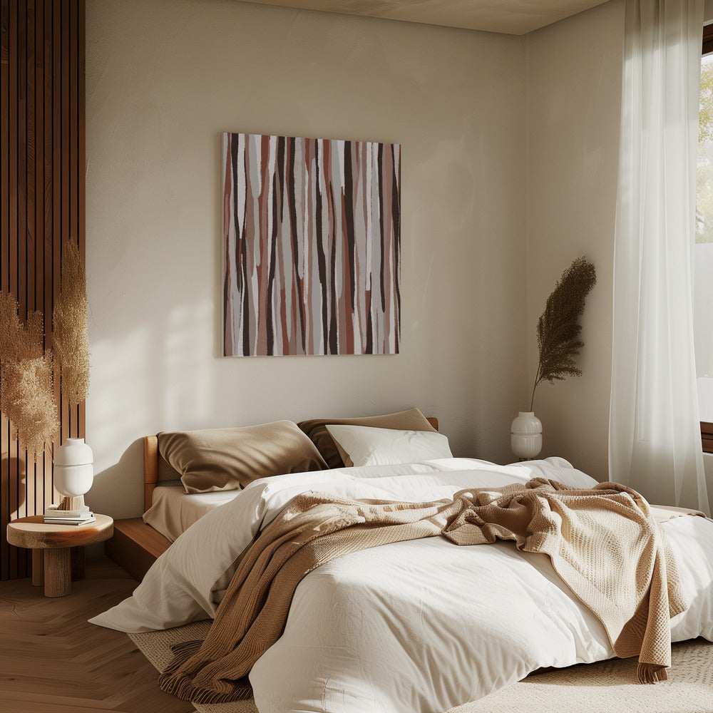 Vertical Earth Tones | Canvas