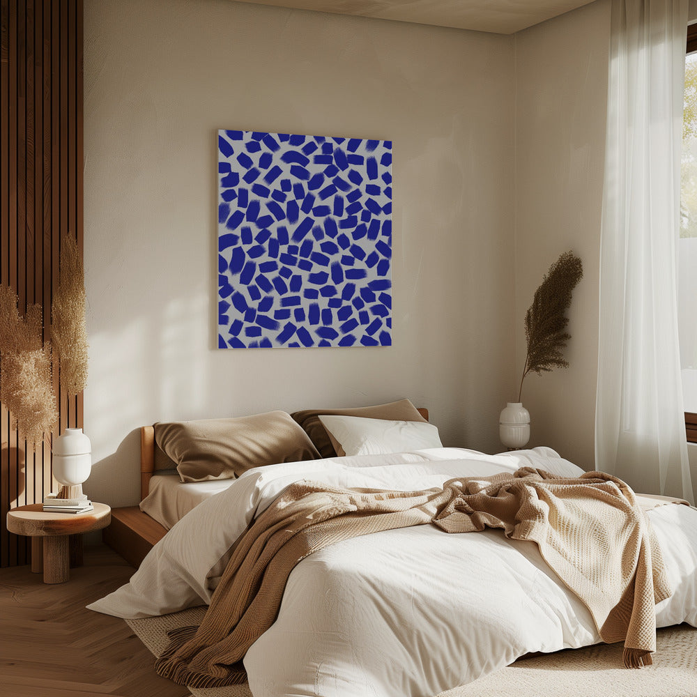 Azurblaue Fragmente | Leinwand