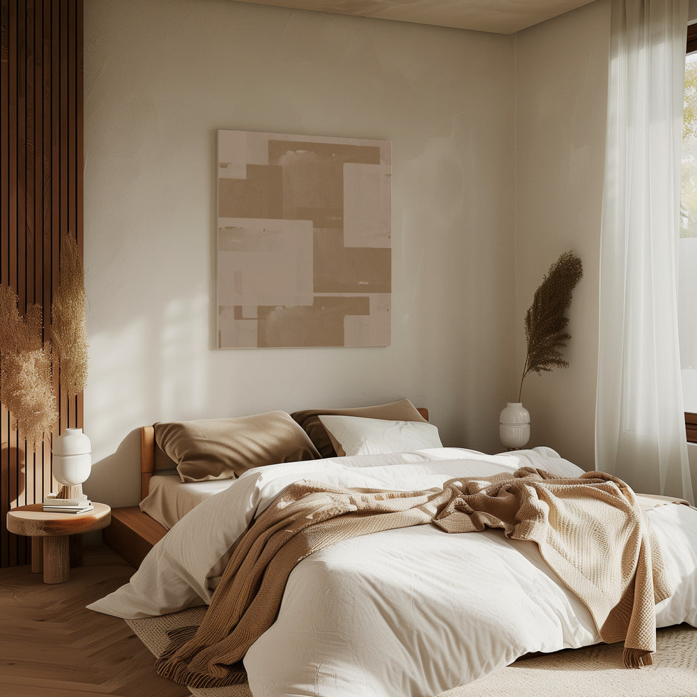 Sepia Geometrie | Leinwand