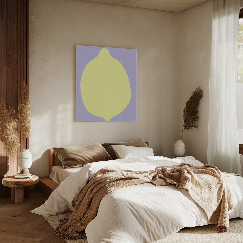 Zitrone auf Lavendel | Leinwand