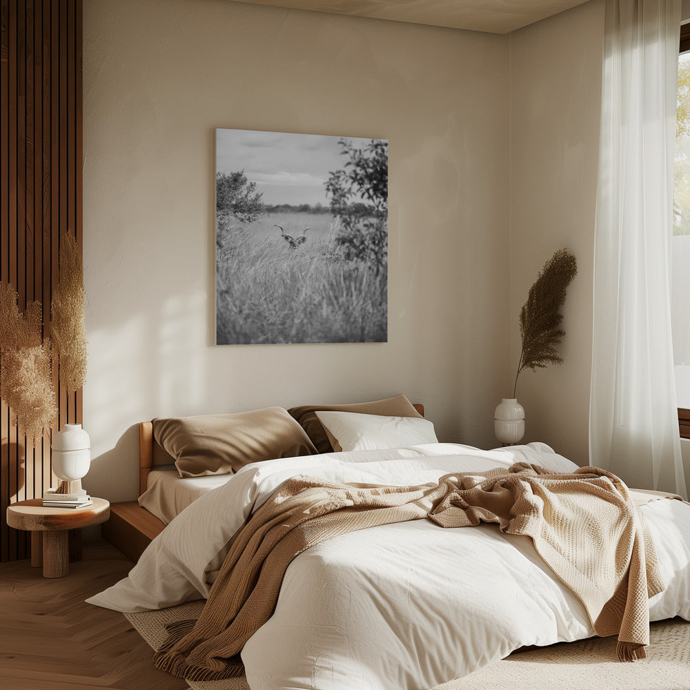 Versteckt im Gras | Leinwand