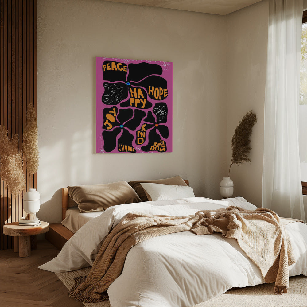 Flower of the Time - Purple | Canvas