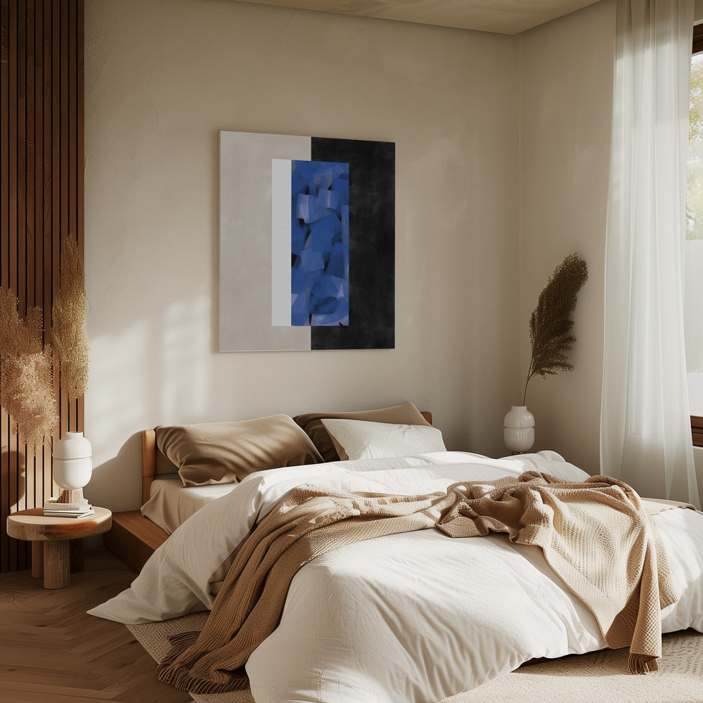Blaue Blockessenz | Leinwand
