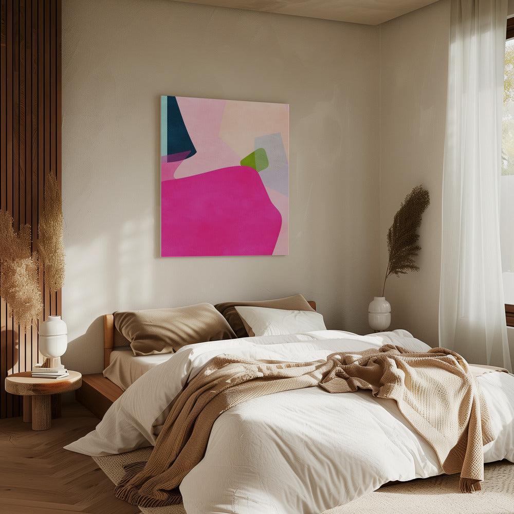 Pink pastel shape | Canvas