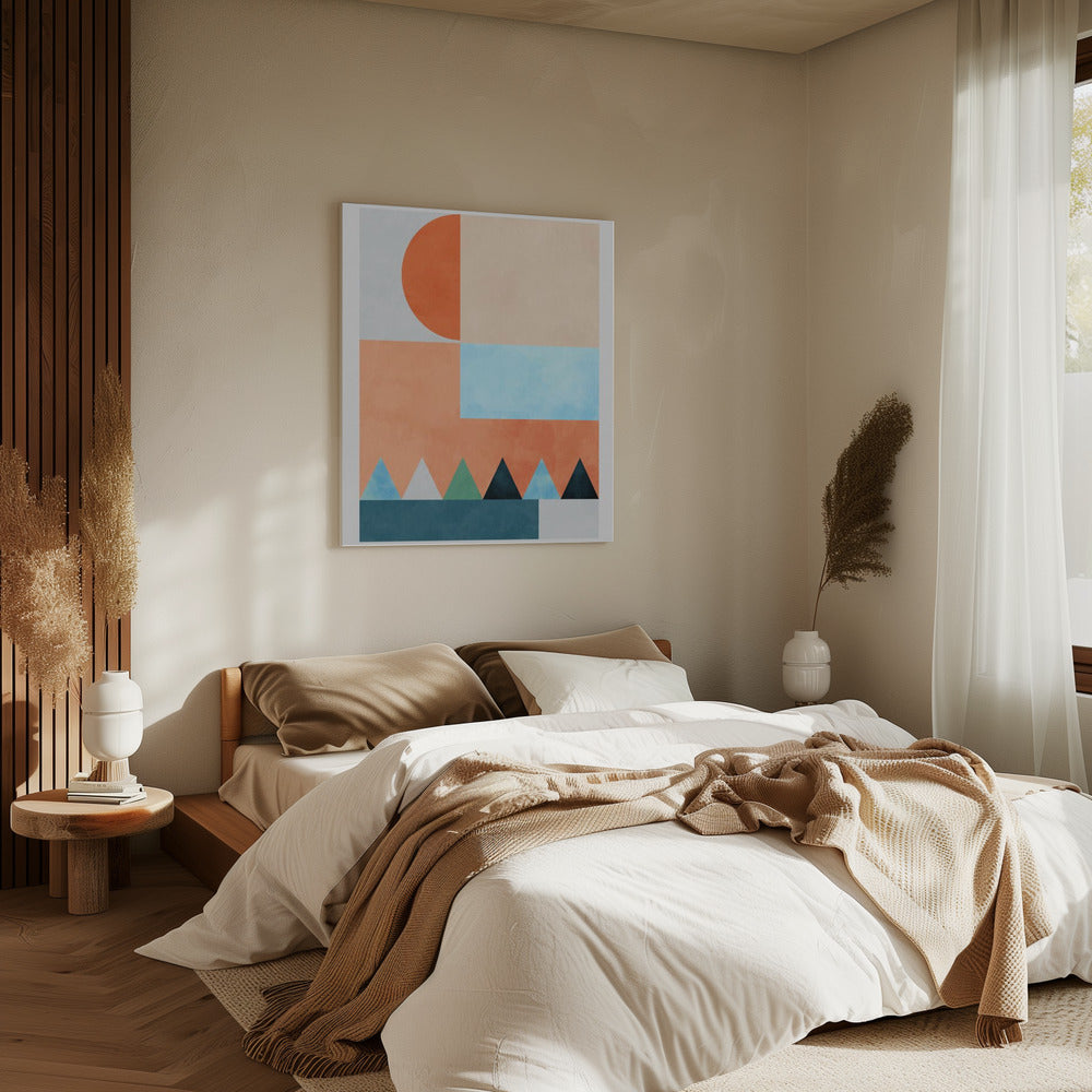 Spaces Bleu Dreieck | Canvas