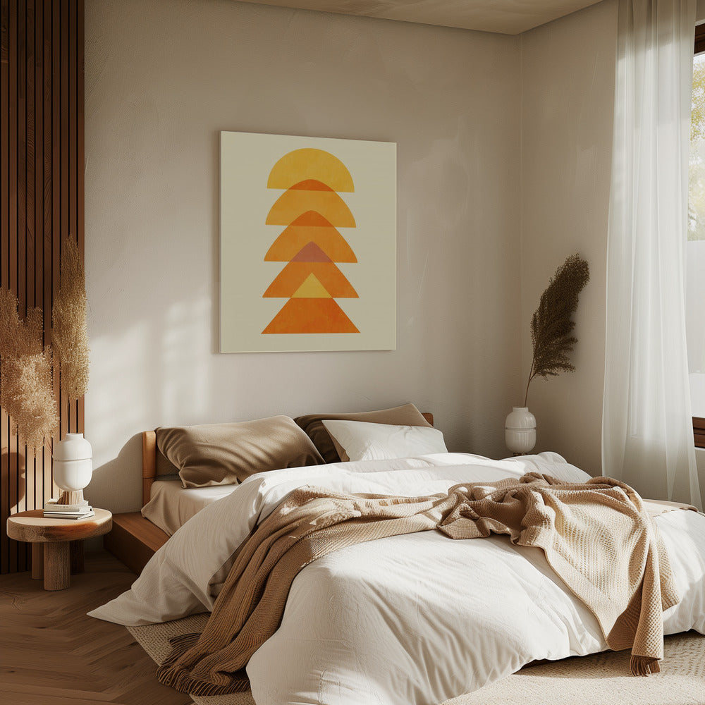 Spring Mid Rhapsody Orange 5 | Canvas