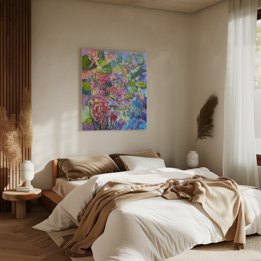 Lebendige Blumenträume | Leinwand