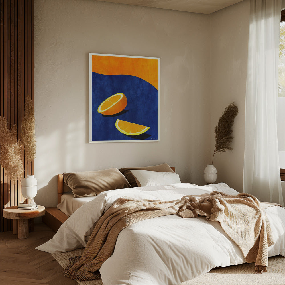 Petit Déjeuner, Deux Oranges | Leinwand
