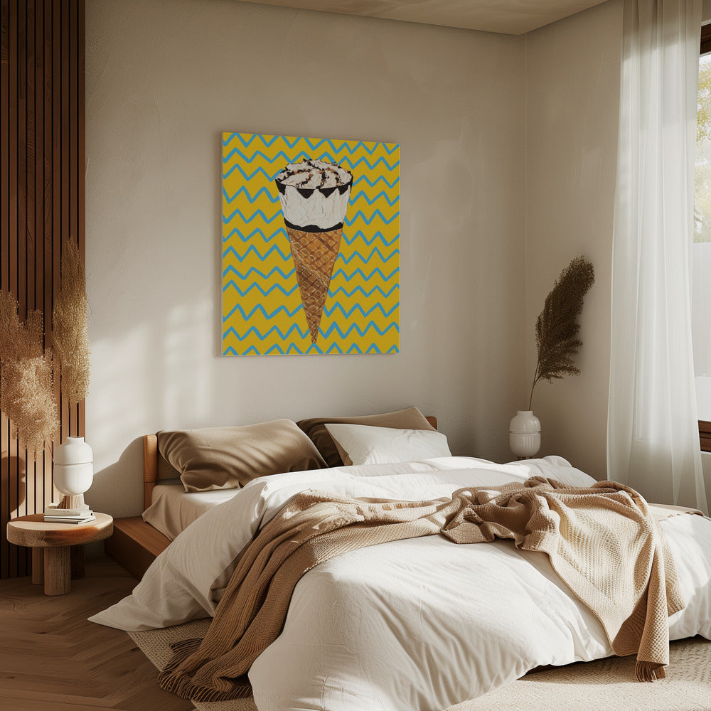 Cornetto Zickzack | Leinwand