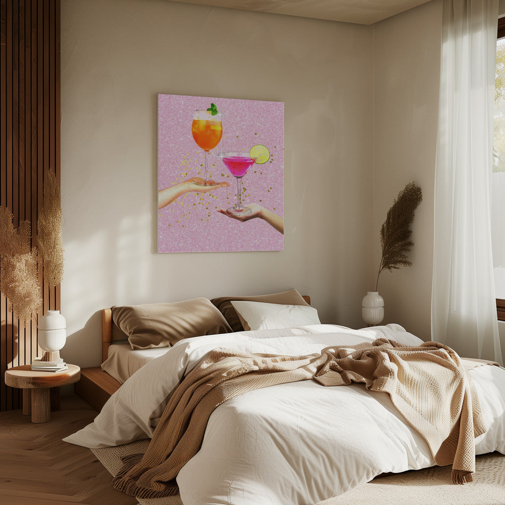 Funkelnder Jubel | Leinwand