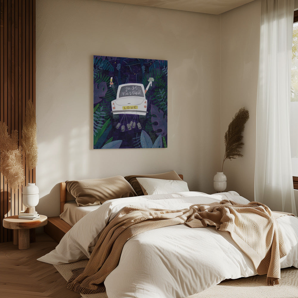 Frisch verheiratet | Leinwand