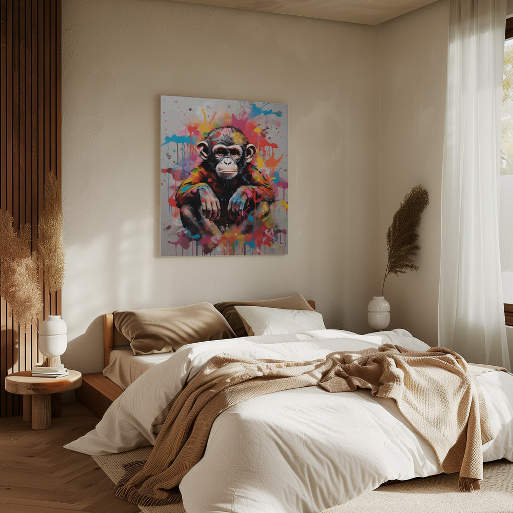 Affe Pop Art | Leinwand