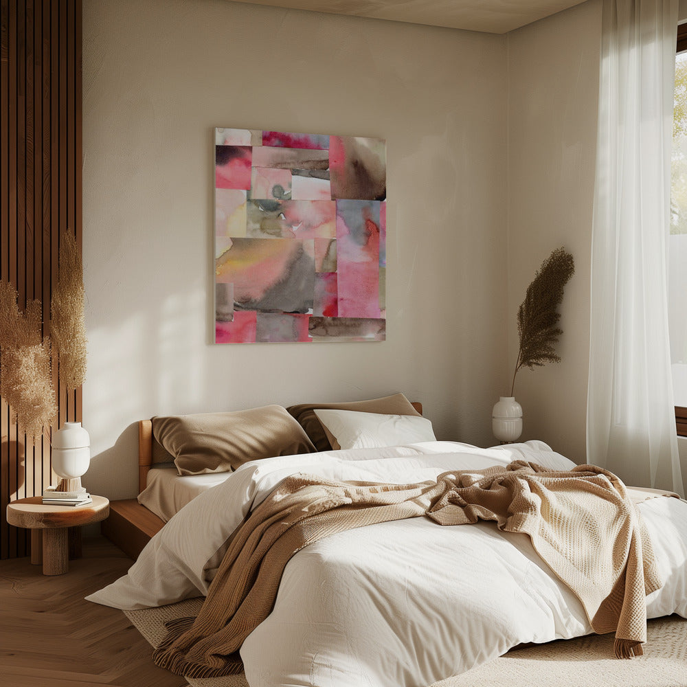 Aquarell abstrakte Komposition 6 | Leinwand