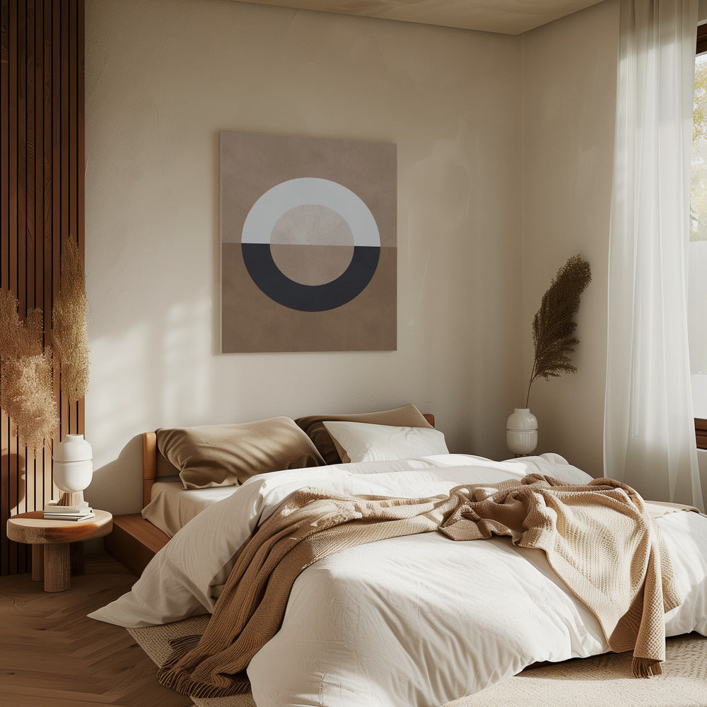 Braune Geometrie 8 | Leinwand
