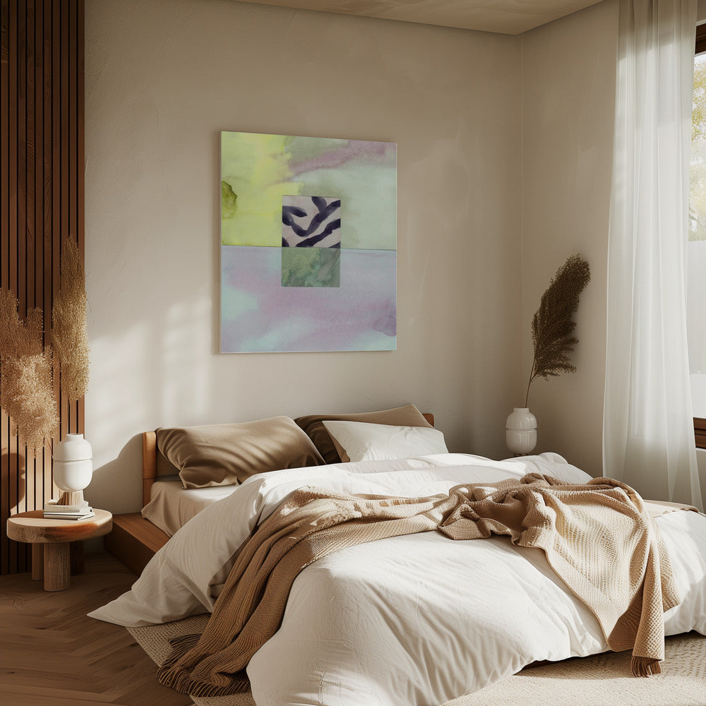 Aquarell abstrakte Komposition 8 | Leinwand