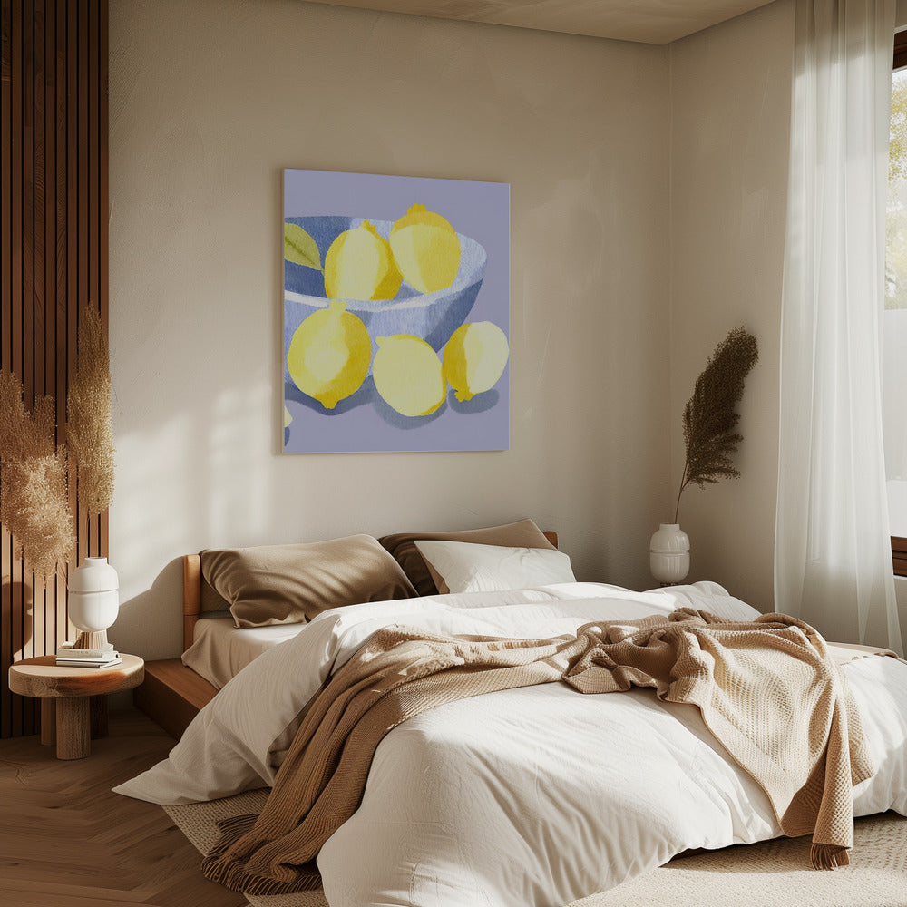 Zitronen in Schale | Canvas