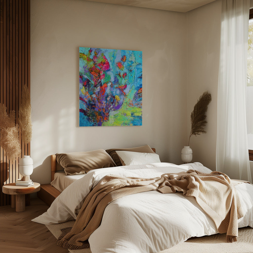 Lebendige Blumenträume | Leinwand