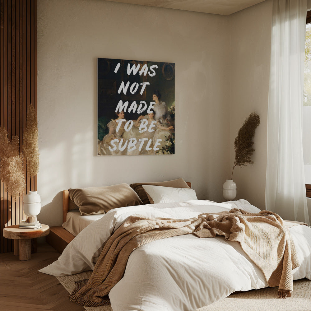Notsubtlewhitefont Ratioiso | Leinwand