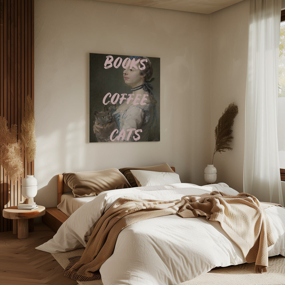 Bookscoffeecats Ratioiso | Leinwand
