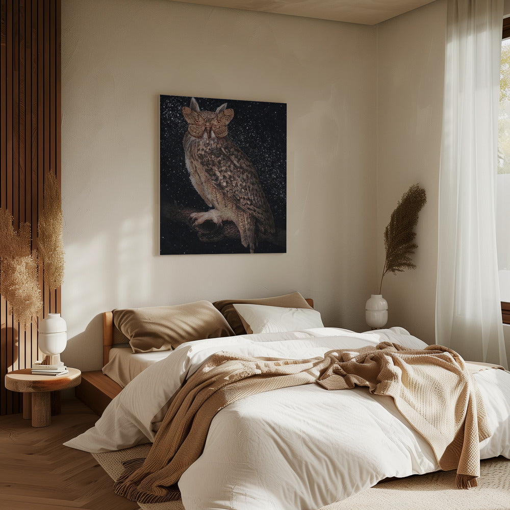 Camouflage und Sterne Farbe | Leinwand