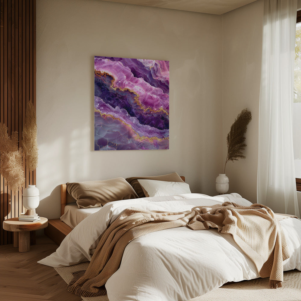 Amethyst Magische Landschaftsgrafik (74) | Leinwand